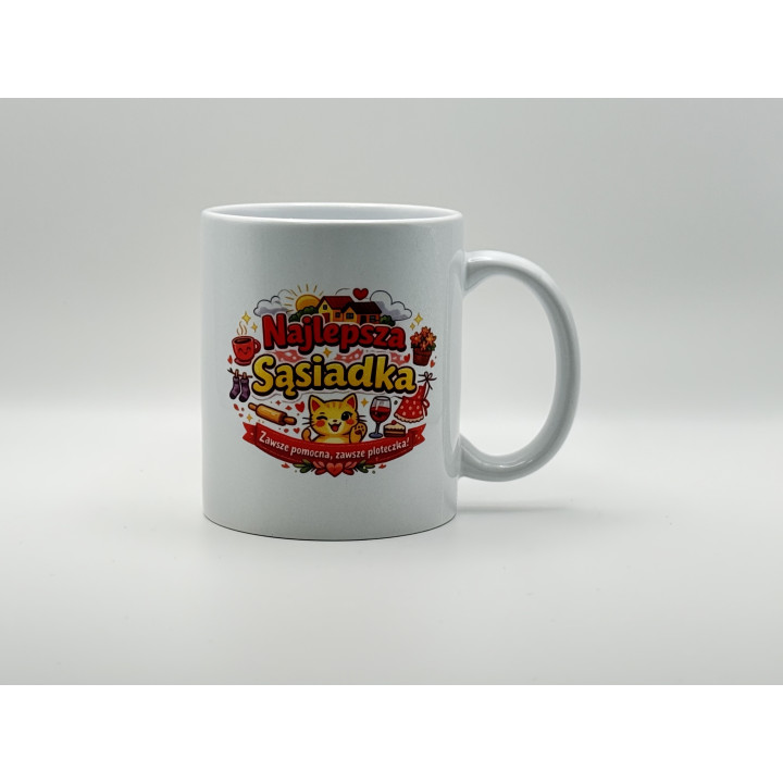 Kubek Najlepsza Sąsiadka 330 ml – idealny prezent
