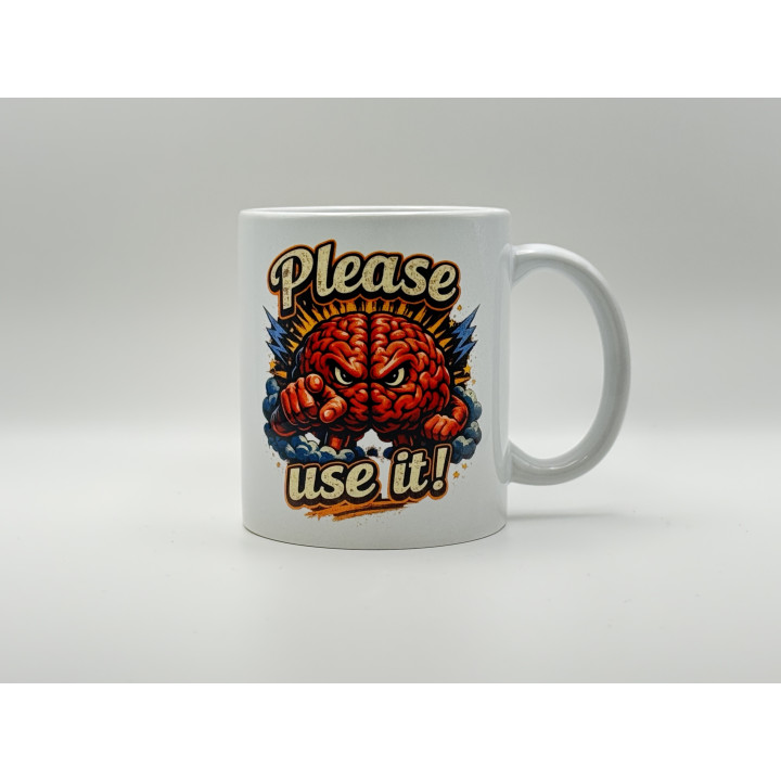 Kubek Please use it 330 ml – śmieszny kubek z humorem
