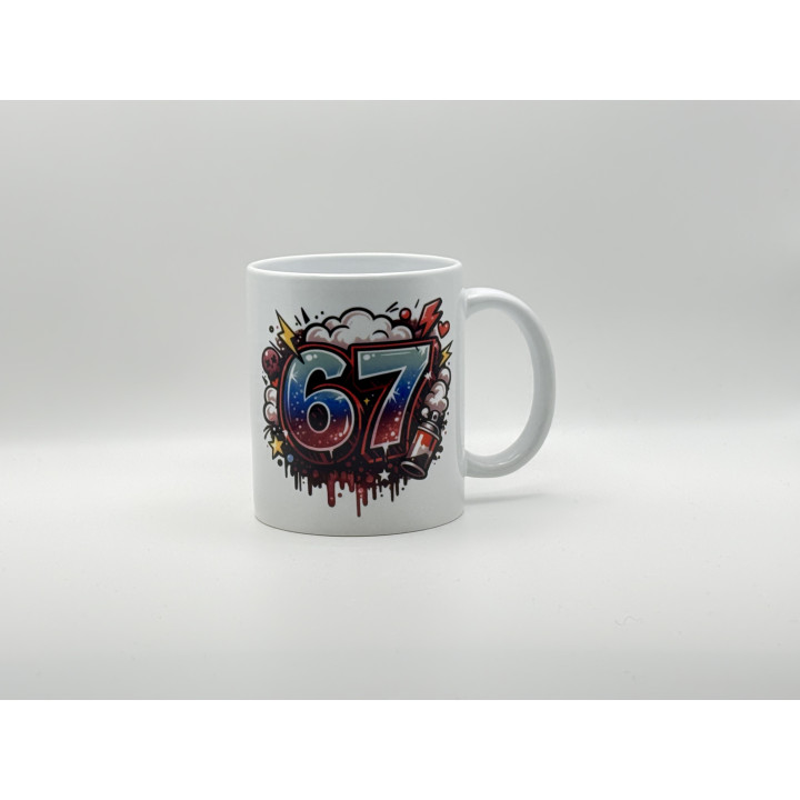 Kubek 67 Graffiti – Stylowy Kubek Street Art dla Młodzieży